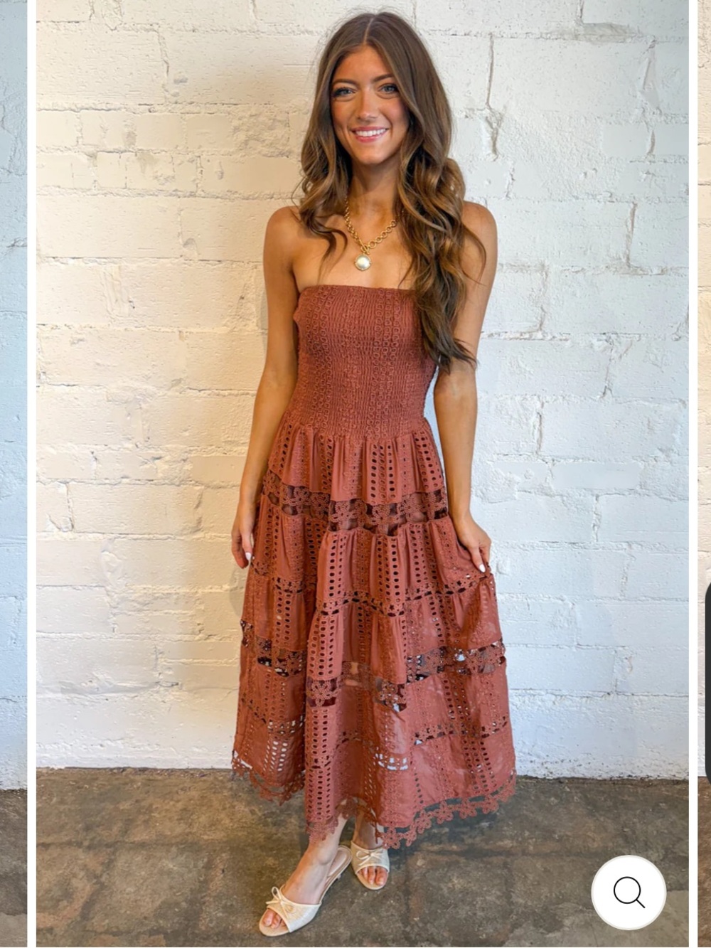 NWT $128 Most Gorgeous Evelyn Eyelet Dress - Adeline size S - Picture 2 of 14